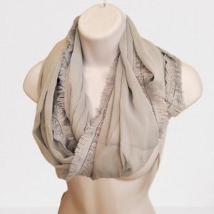 Infinity lace scarf